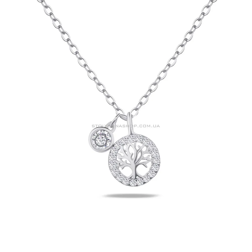 Срібне кольє з підвіскою "Дерево життя" (арт. 7507/1193) - цена