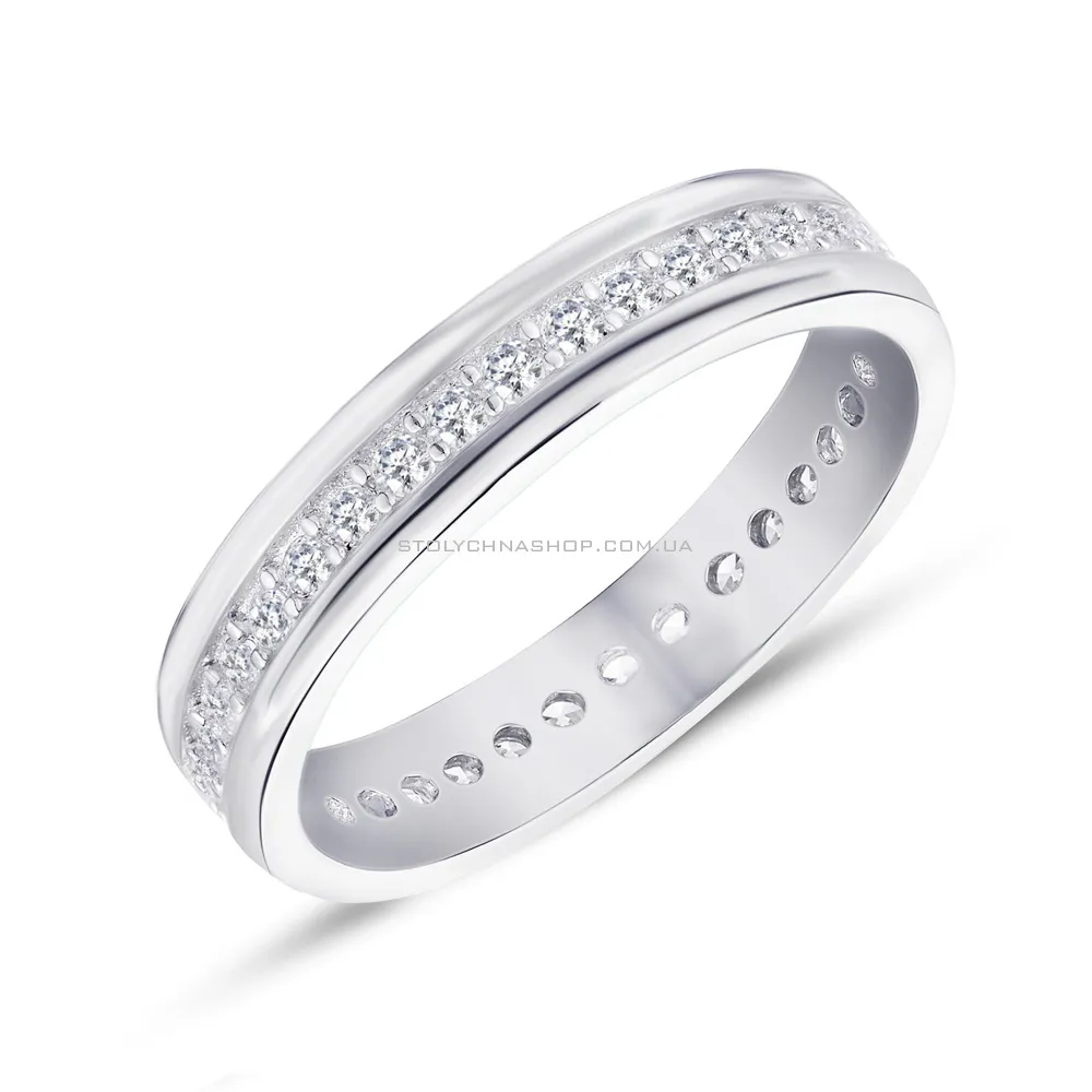 Серебряное кольцо с фианитами (арт. 7501/4394)