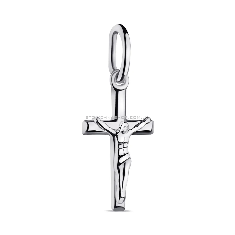 Серебряный крестик без камней (арт. 7504/4076/2) - цена