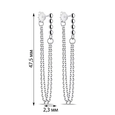 Срібні сережки (арт. 7518/СК2/1012)
