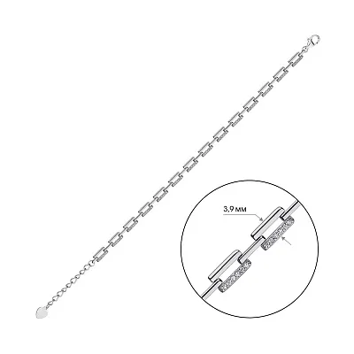 Серебряный браслет (арт. 7509/4623)