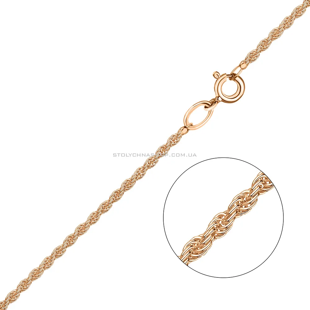 Золотий ланцюжок плетіння Мотузка (арт. ц301504) - цена