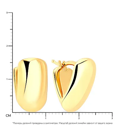 Сережки из желтого золота Francelli (арт. е105946ж)