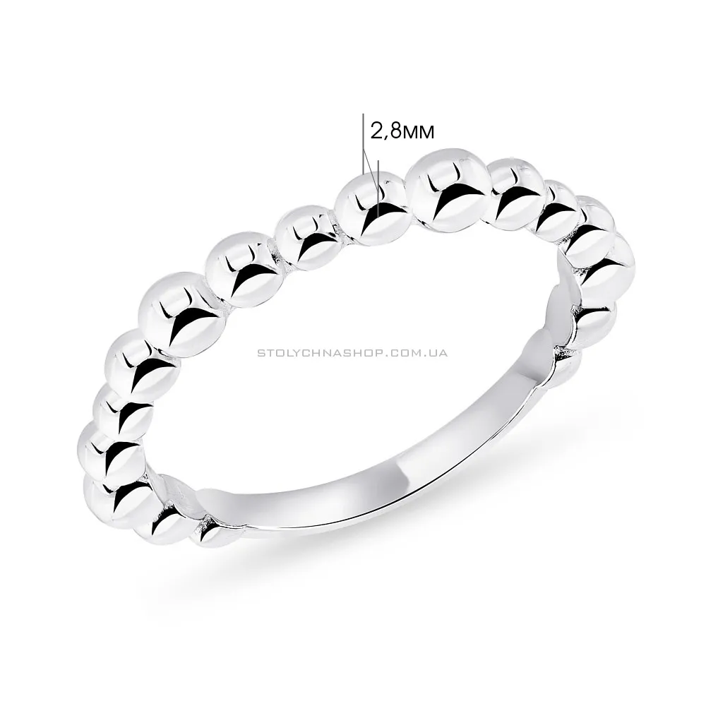 Кольцо из серебра без камней  (арт. 7501/5556)