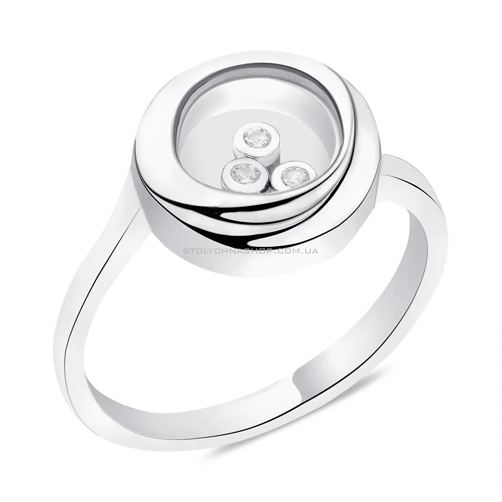 Серебряное кольцо с фианитами (арт. 7501/5828)