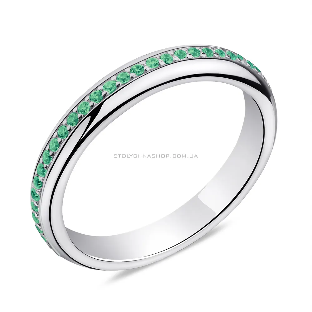 Серебряное кольцо с альпинитами (арт. 7501/6517аз) - цена