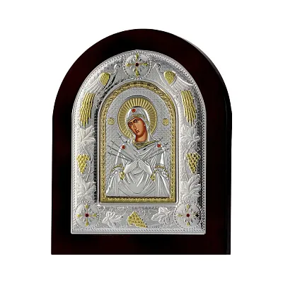 Ікона зі срібла &quot;Божа Мати Семистрільна&quot; (220х180 мм) (арт. MA/E3114BX)