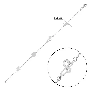 Браслет з білого золота (арт. 321945б)