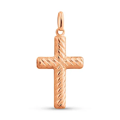 Золотой крестик без камней (арт. 424832/1)