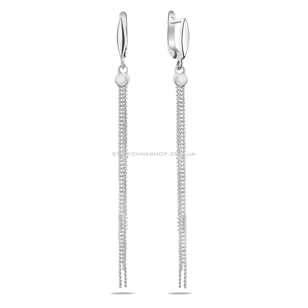 Срібні сережки з підвісками (арт. 7502/3727) - цена