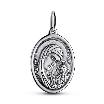 Срібна ладанка іконка Божа Матір «Казанська» (арт. 7917/3038-ч)