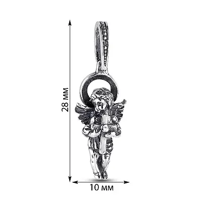 Серебряная подвеска «Ангел» (арт. 7903/3409-ч)