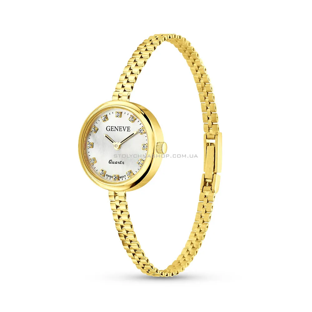 Золотий годинник з фіанітами (арт. 260160ж) - цена