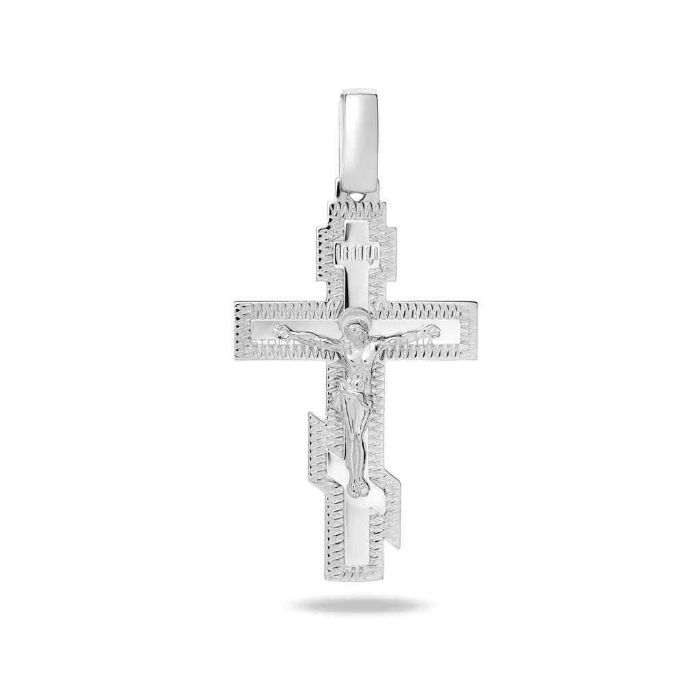 Православний хрестик зі срібла  (арт. Х501621)