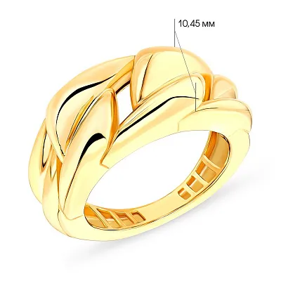 Массивное кольцо Francelli из желтого золота  (арт. е155419ж)