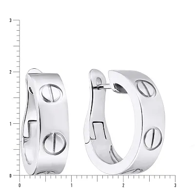 Срібні сережки Trendy Style без каменів (арт. 7502/3310)
