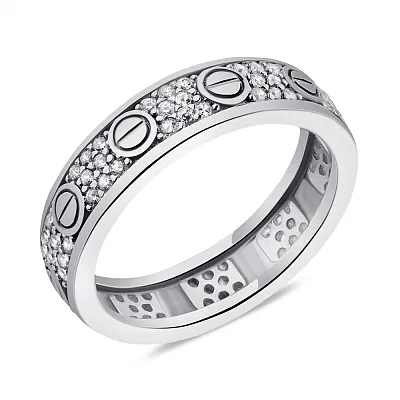 Серебряное кольцо с фианитами (арт. 7501/3722)