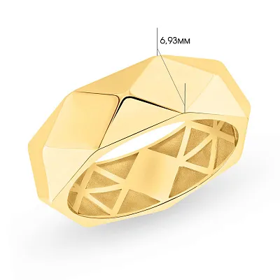 Кольцо из желтого золота  (арт. 155449ж)