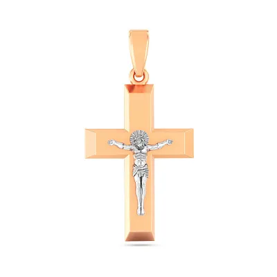 Крестик золотой с распятием  (арт. 501562)