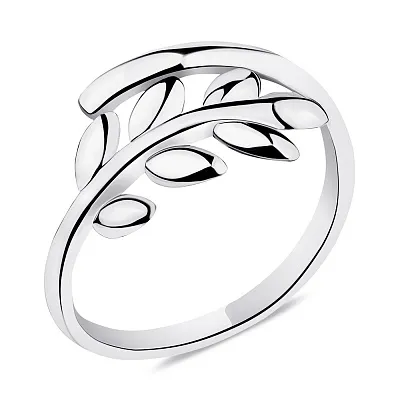 Серебряное кольцо Веточка без камней (арт. 7501/6210)