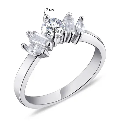 Серебряное кольцо с фианитами (арт. 7501/5183)