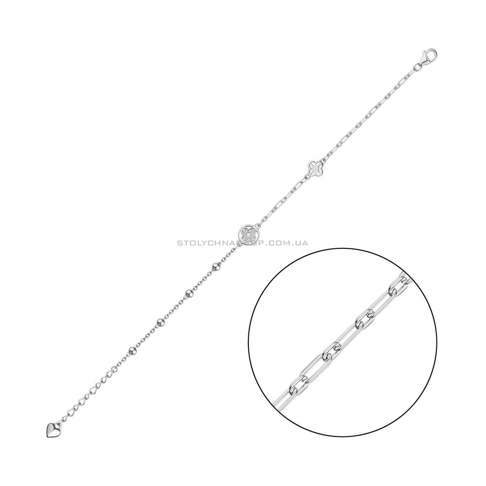 Срібний браслет (арт. 7509/3803) - цена
