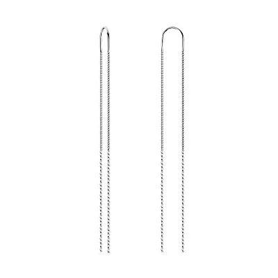 Серебряные серьги-цепочки  (арт. 7502/3770)