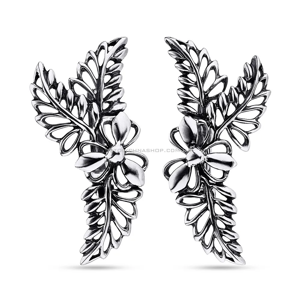 Срібні сережки «Квіти» (арт. 7902/1100224) - цена