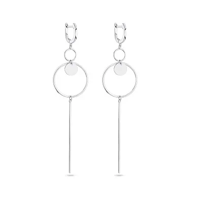Сережки зі срібла Trendy Style без каміння  (арт. 7502/4695)
