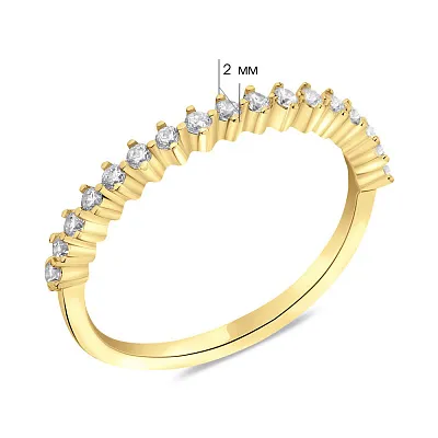 Серебряное кольцо с фианитами (арт. 7501/6080ж)