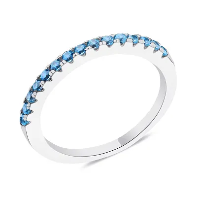 Серебряное кольцо с голубым альпинитом (арт. 7501/1360аг)