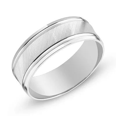 Свадебное обручальное кольцо с алмазной гранью (арт. 239196б)