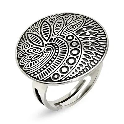 Серебряное кольцо с орнаментом (арт. 7901/763)