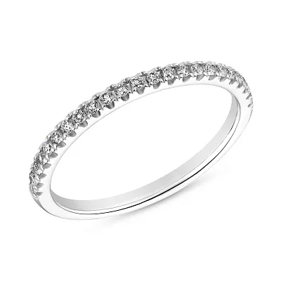Золотое кольцо с дорожкой из бриллиантов (арт. К341116015б)