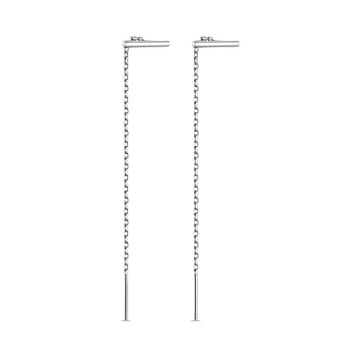 Срібні сережки-протяжки (арт. 7502/517сп)