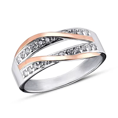 Серебряное кольцо с фианитами (арт. 7201/240кп)
