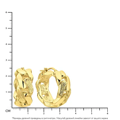 Золотые серьги-кольца Francelli (арт. 109738/25ж)