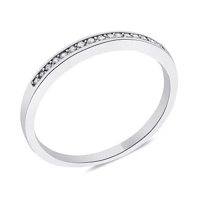 Серебряное кольцо с дорожкой из фианитов (арт. 7501/6138)