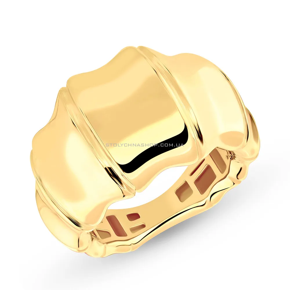 Золотое массивное кольцо Francelli в желтом цвете металла  (арт. е155417ж)