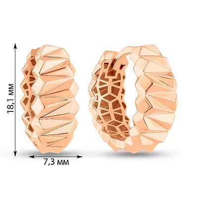 Золотые серьги-кольца (арт. 1091302/20)
