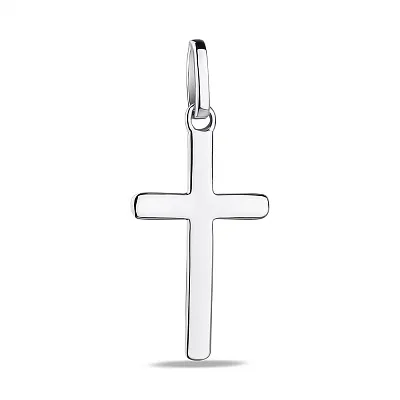 Срібний кулон Хрестик без каміння (арт. 7503/2681/1)