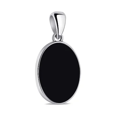 Серебряный подвес с ониксом (арт. 7503/4217о)