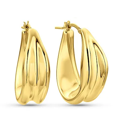 Золотые сережки-кольца Francelli в желтом цвете металла (арт. 109754/30ж)