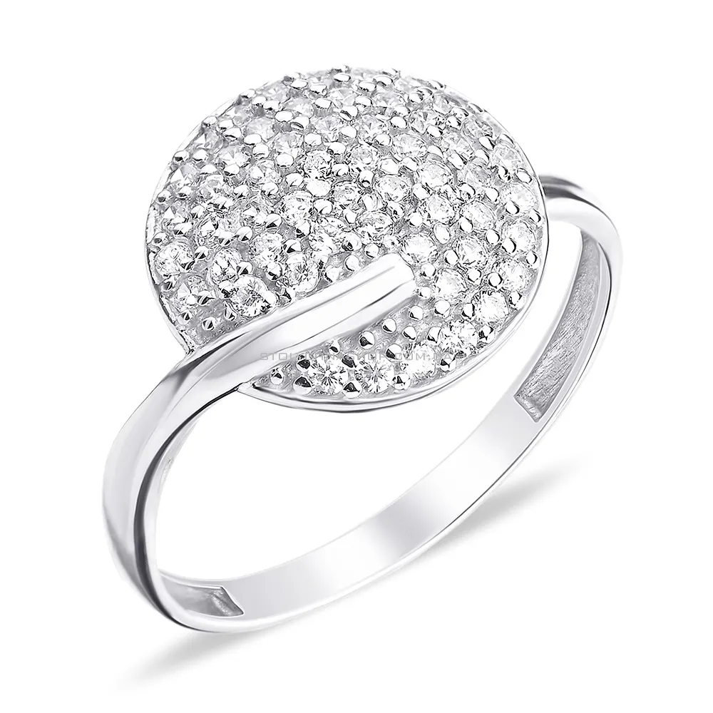 Серебряное кольцо с фианитами (арт. 7501/1912р) - цена