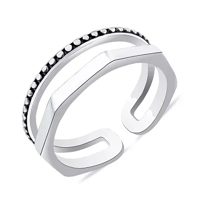 Серебряное двойное кольцо (арт. 7901/6030)