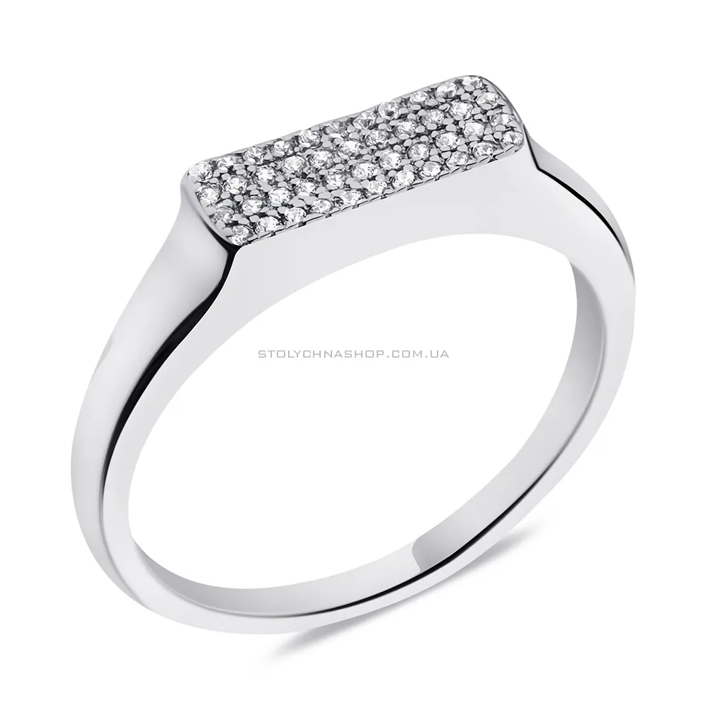 Серебряное кольцо с фианитами (арт. 7501/6703) - цена