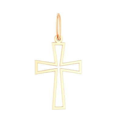 Крестик из красного золота (арт. 440868)