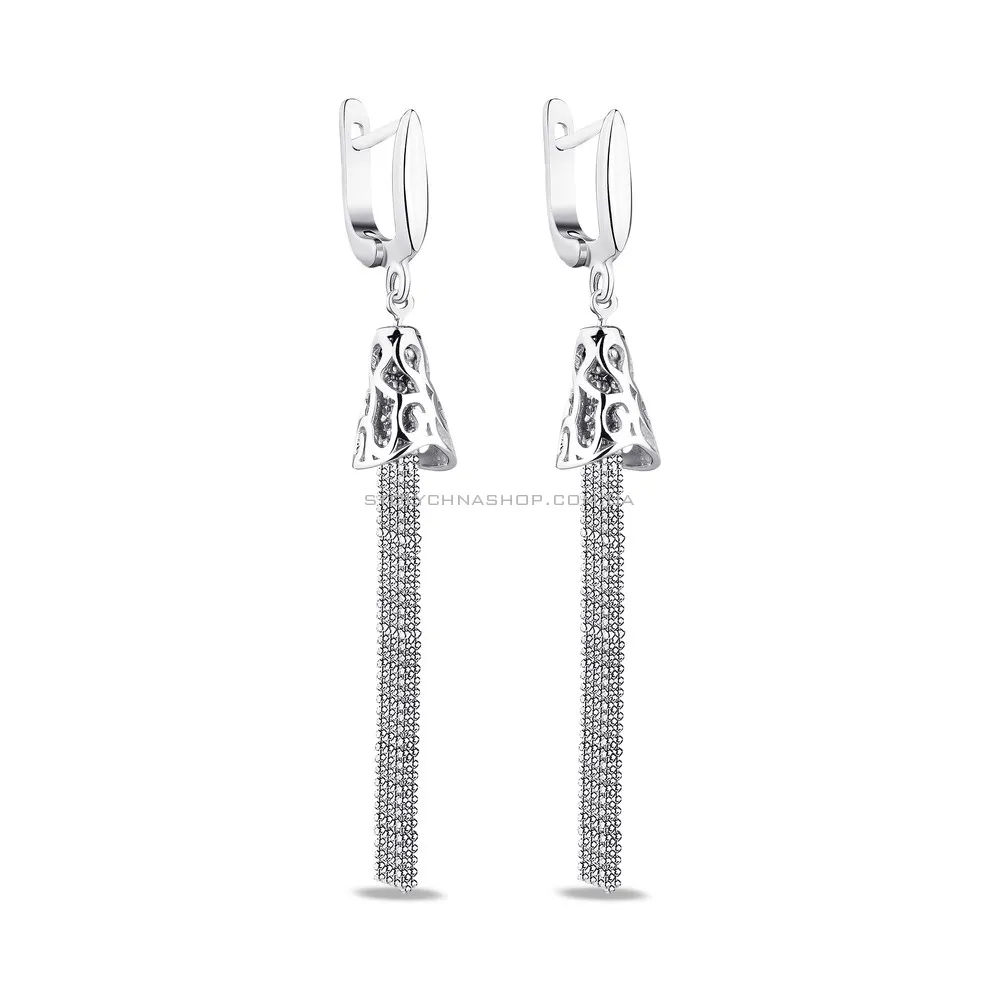 Серебряные серьги Trendy Style с цепочками (арт. 7502/4246)