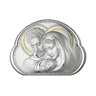Срібна ікона "Сімейство" 168х123 мм) (арт. 8002.3)