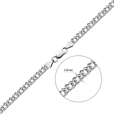 Срібний ланцюжок плетіння Подвійний Ромб (арт. 0303106)